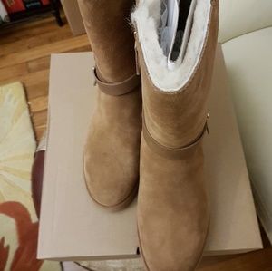100% Authentic UGG suede lined boots with buckles